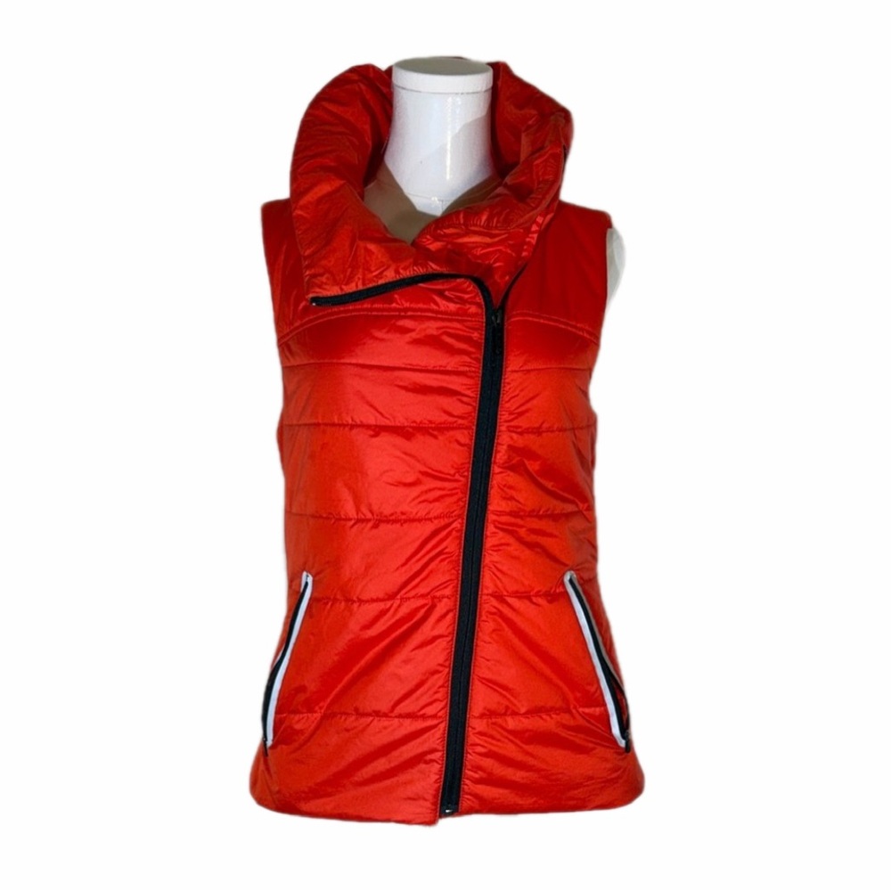 Zella Dynamic Women's Dopamine Primaloft Red Puffer Vest Size S